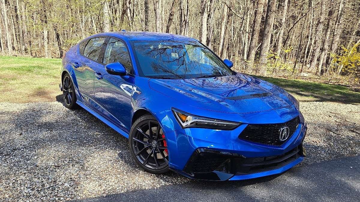 A 2026 Acura Integra Type S looks stunning in brilliant blue