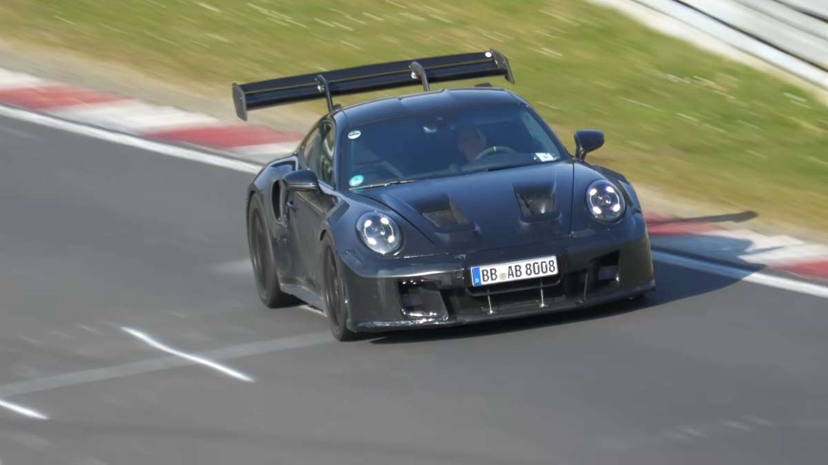 2027 Porsche 911 (9922) GT2 RS test prototype on the Nordschleife