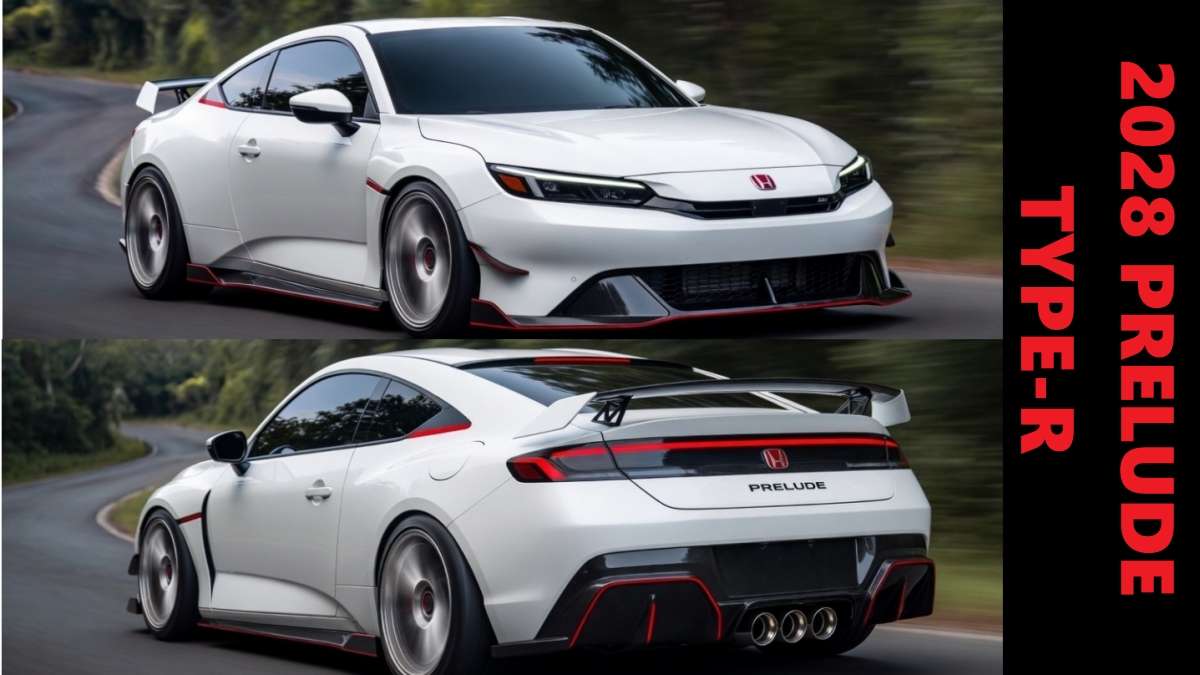 2028 Honda Prelyde Type-R will fearure K20 turbocharged engine and a manual