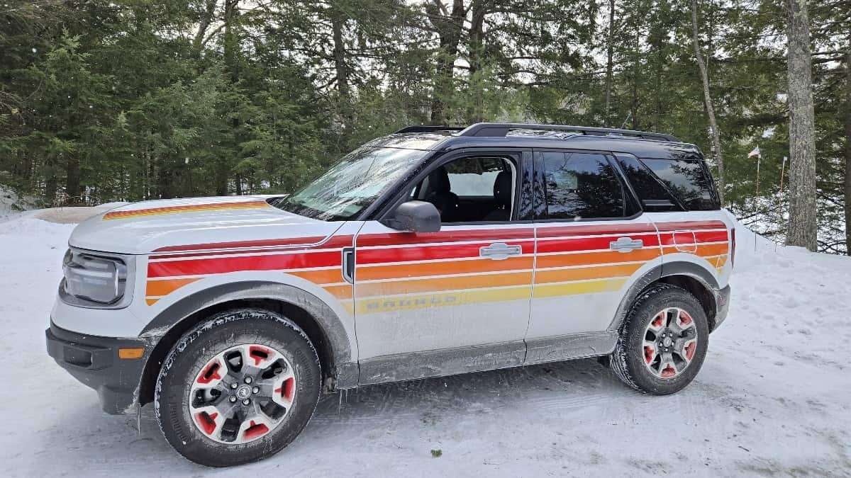 Image of 2024 Ford Bronco Sport Heritage in snow by John Goreham