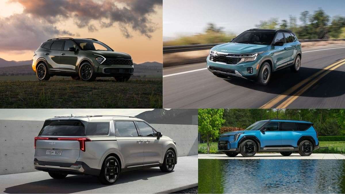 Kia Sportage, Seltos, EV9, and Carnival