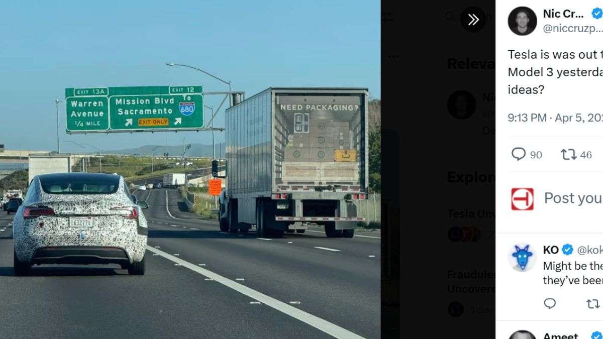Tesla Prototype Caught on Camera Hinting at New Changes for the Model 3