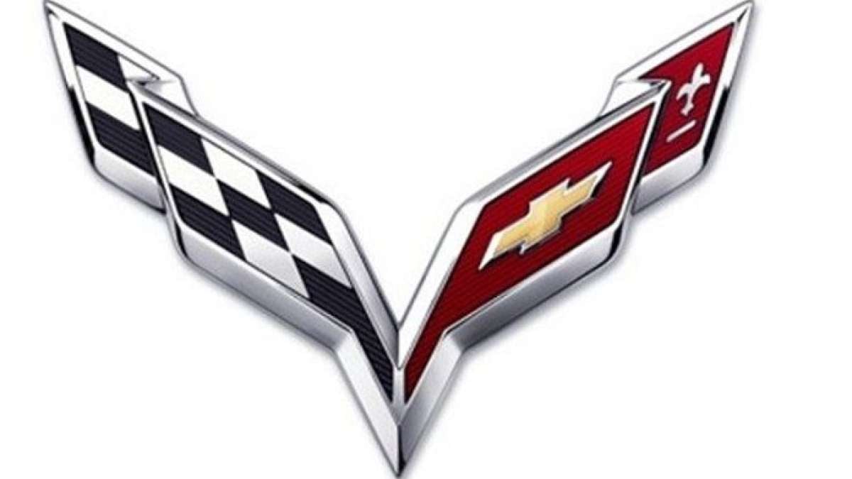 Corvette Crossed Flags