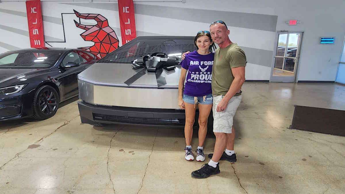 Couple Learns All About Cybertruck Wraps Near The San Antonio Area With One Person Saying, "It Went From a Smudged Fridge To Gorgeous"