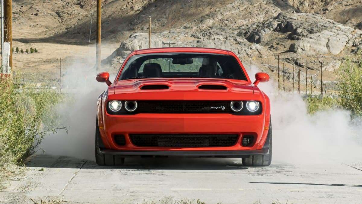 2020 Dodge Challenger SRT Super Stock Front Burnout