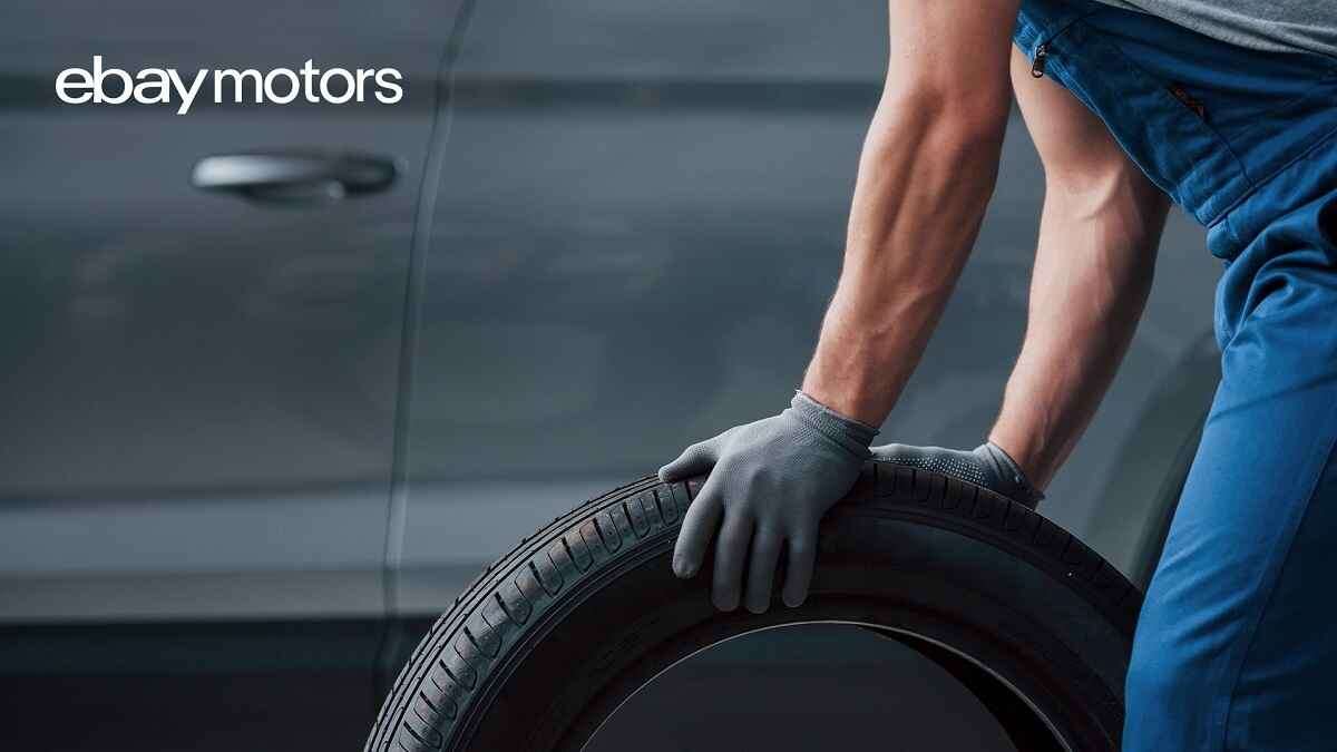 Image of tire technician courtesy of eBay Motors