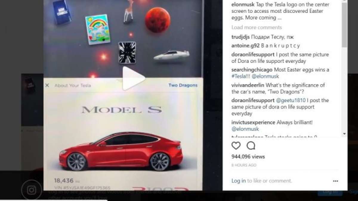 Elon Musk Easter Eggs for Tesla Model S