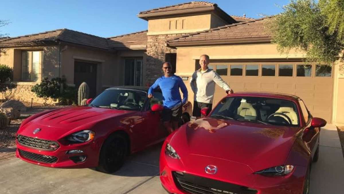 2018 Fiat 124 Spider and 2018 Mazda Miata MX-5