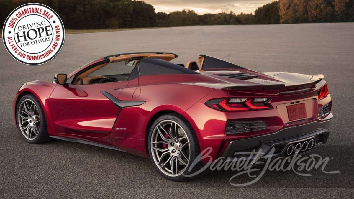 First 2023 Chevrolet Corvette Z06 Convertible Sells for $1 Million