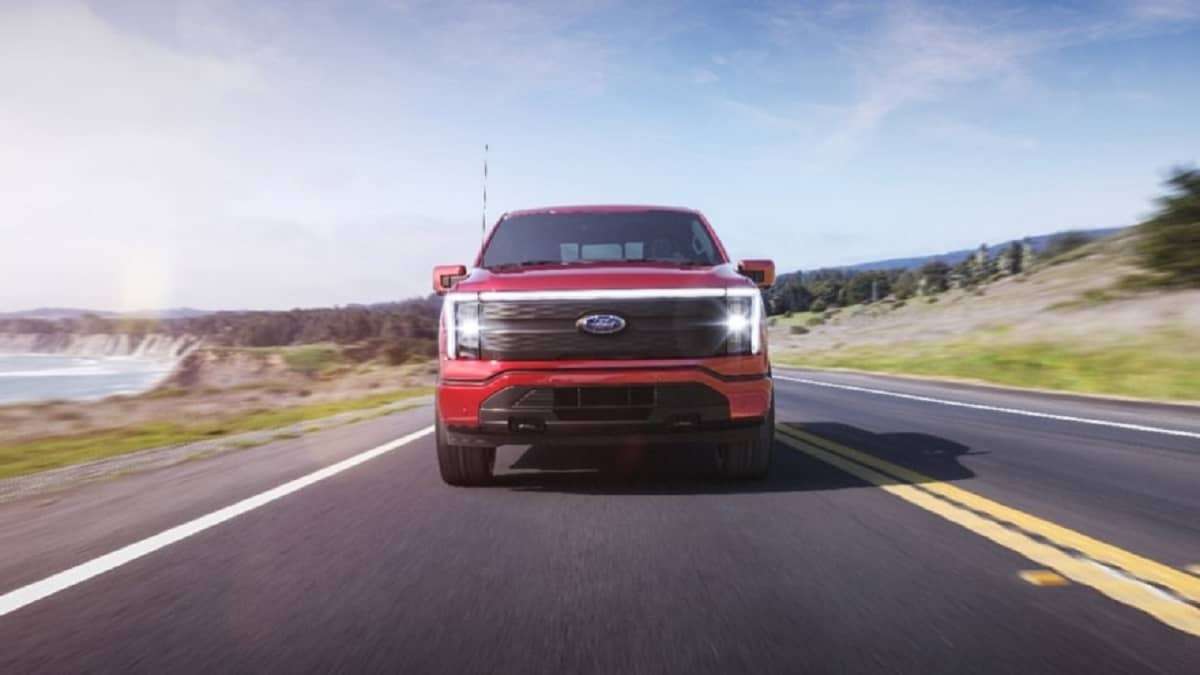 F-150 Lightning dynamic shot