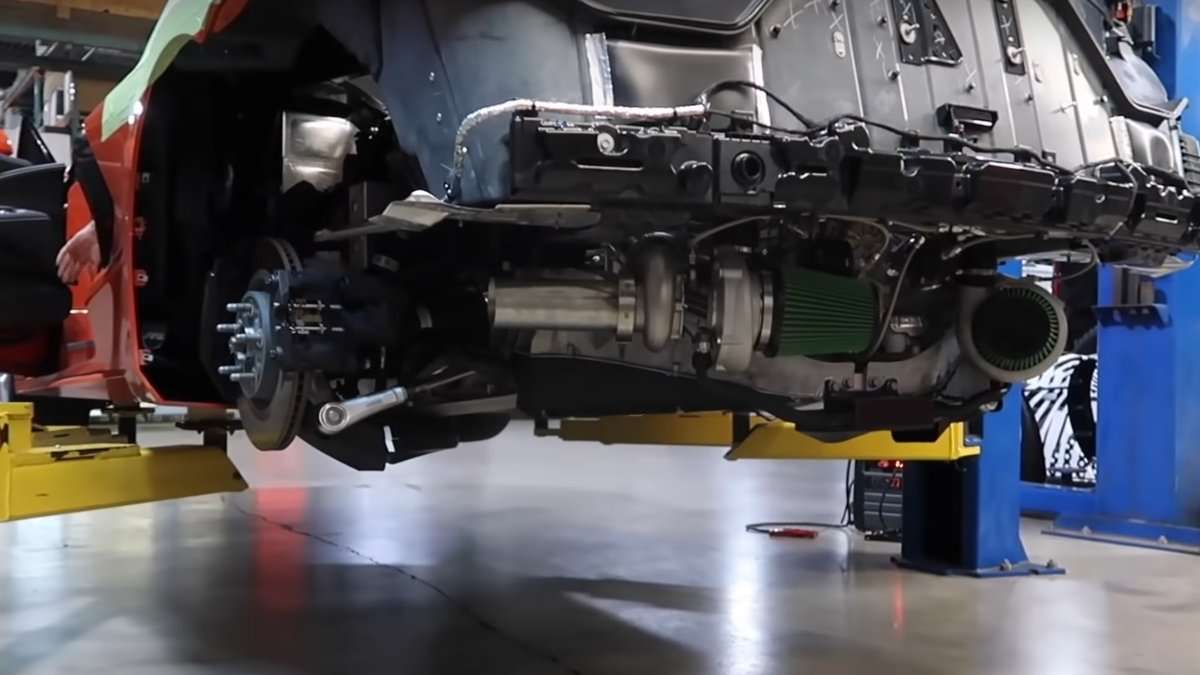 Hennessey Twin Turbo C8 Corvette from Below