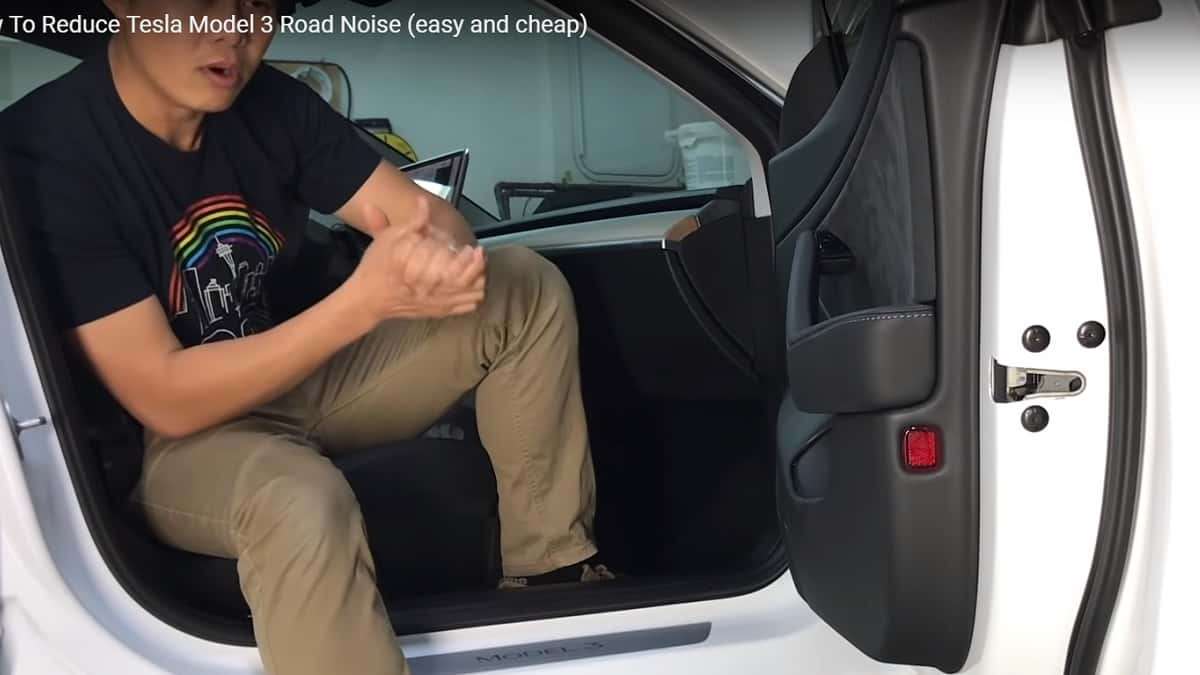 Tesla Model 3 door noise reduction explained