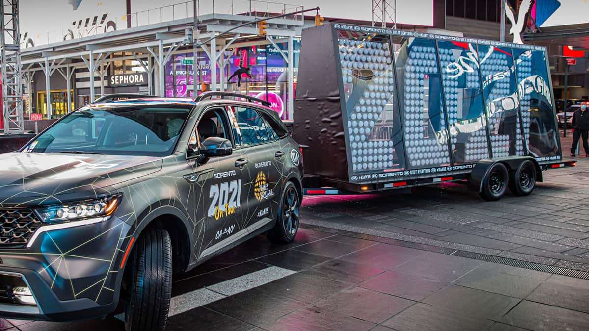 Kia Sorento 2021 New Year Eve Times Square