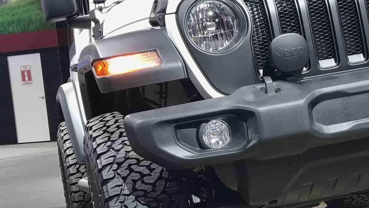 Jeep At LA Auto Show With Mounted Tires
