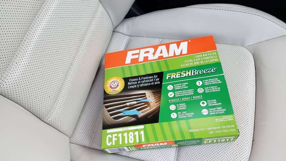 Mazda CX-5 cabin air filter image by John Goreham