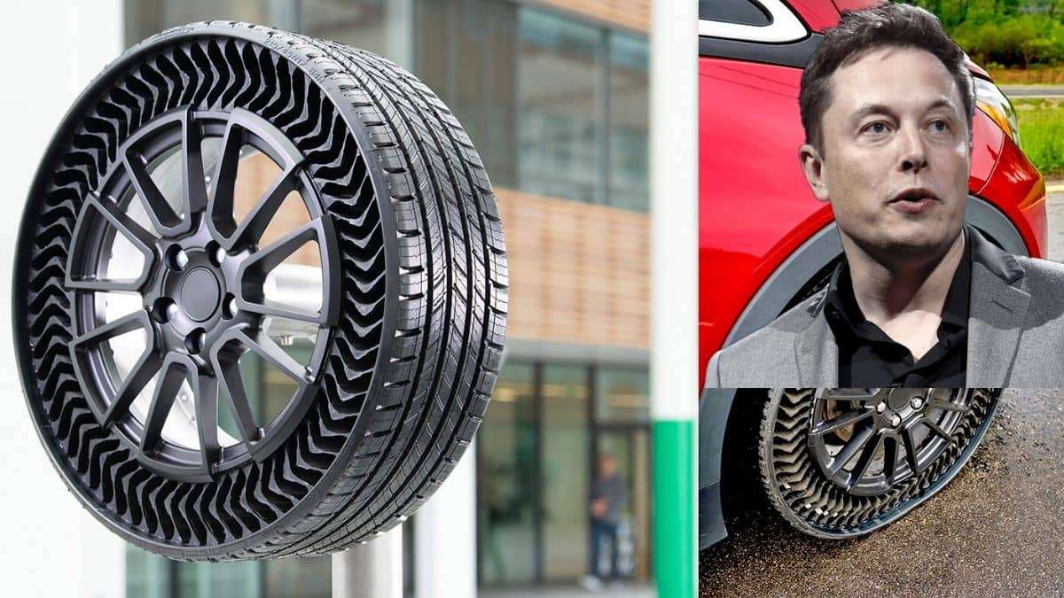 Michelin Uptis Airless Tires for Tesla Model 3