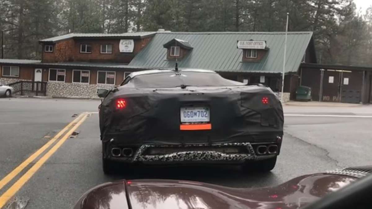 Mid-Engine Corvette from the Rear