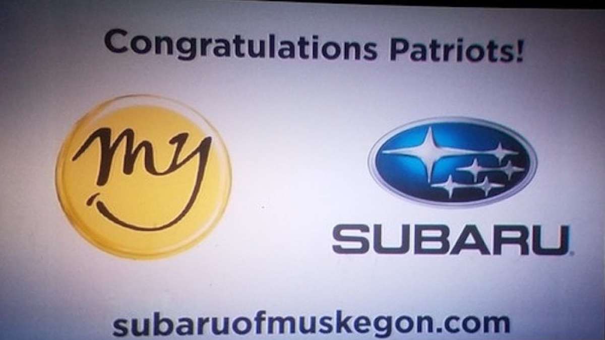Subaru of Muskegon congratulates Patriots on Super Bowl LII win