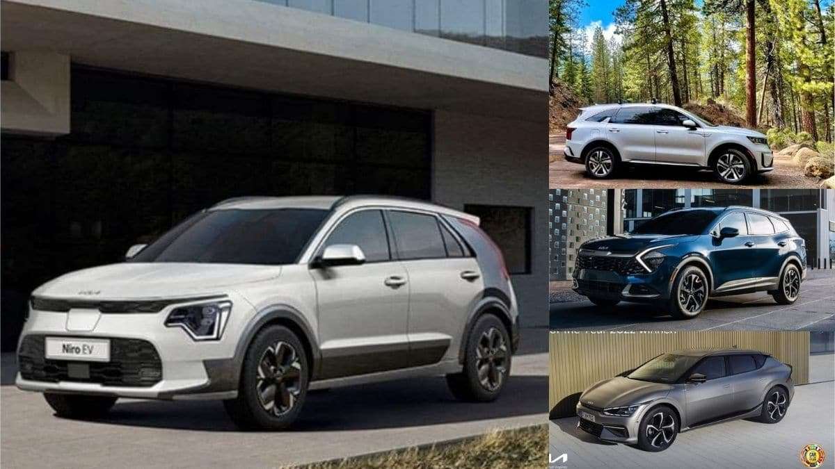 Kia Niro PHEV, Kia Sorento PHEV, Kia Sportage PHEV, Kia EV6