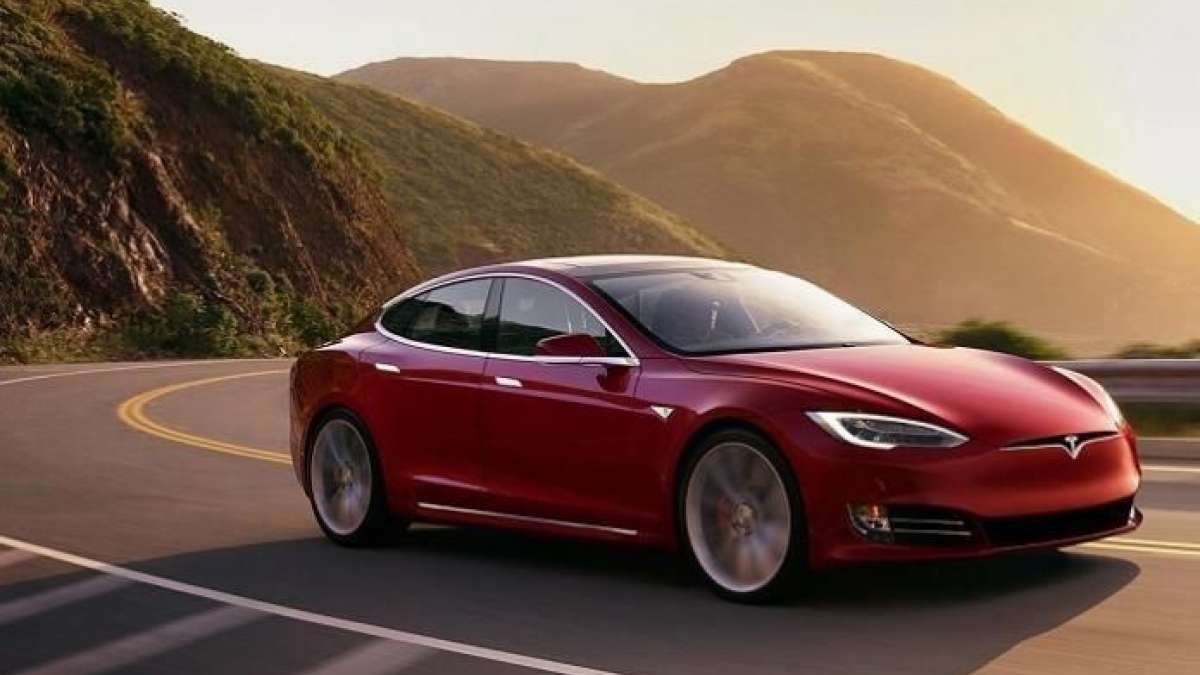Red Tesla Model S