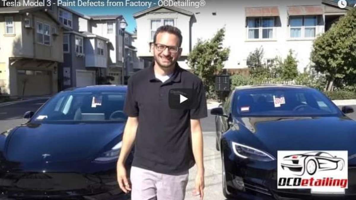 Tesla Model S and Model 3 Paint defects from factory