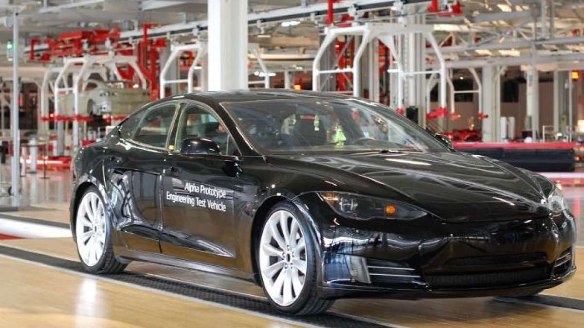 Tesla Model 3 Production inside factory