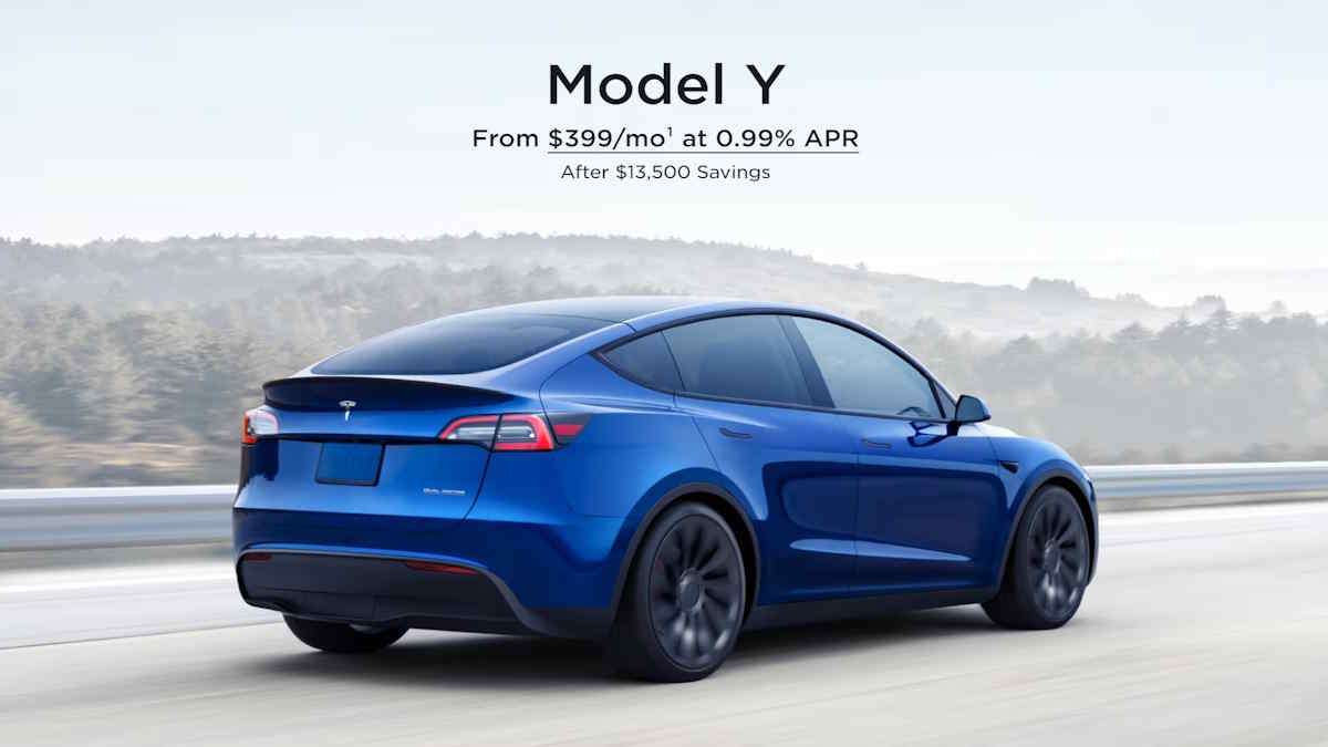 Tesla Offering Absurdly Low Finance Rate On U.S. Model Y Vehicles Until End Of May: 0.99%