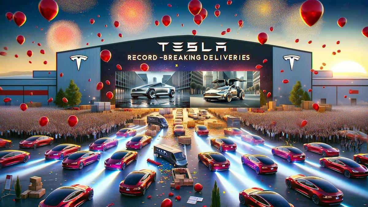 Tesla Delivers 484,507 Vehicles In Record Breaking Quarter: 490,000 Could Have Happened Were a Ship Not Turned Back From Shanghai To Australia