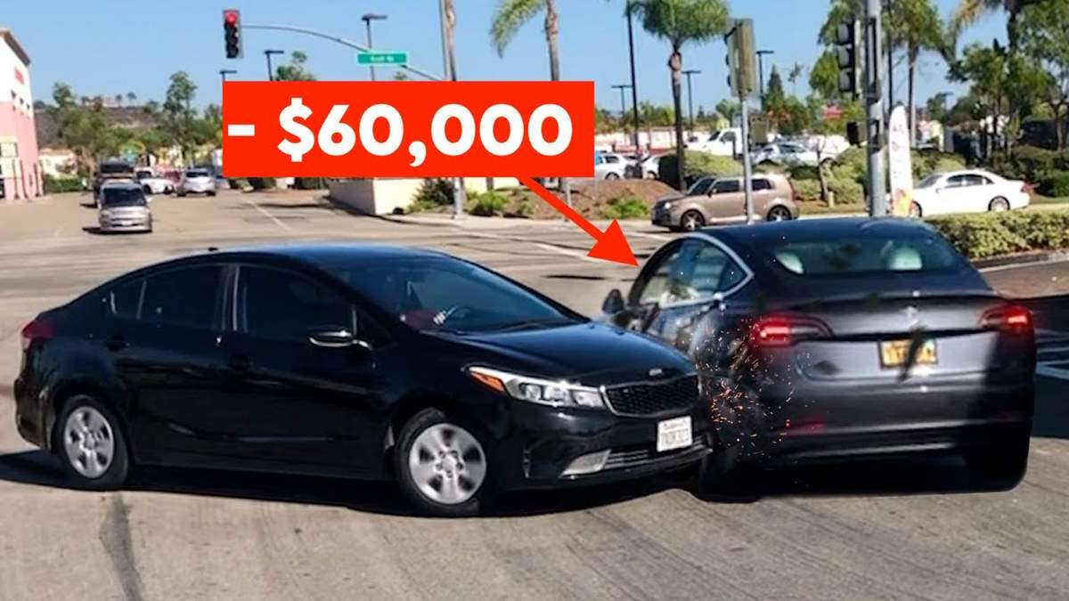 Tesla Gets $60,000 In Damages: Accident By Uninsured Teenage Driver