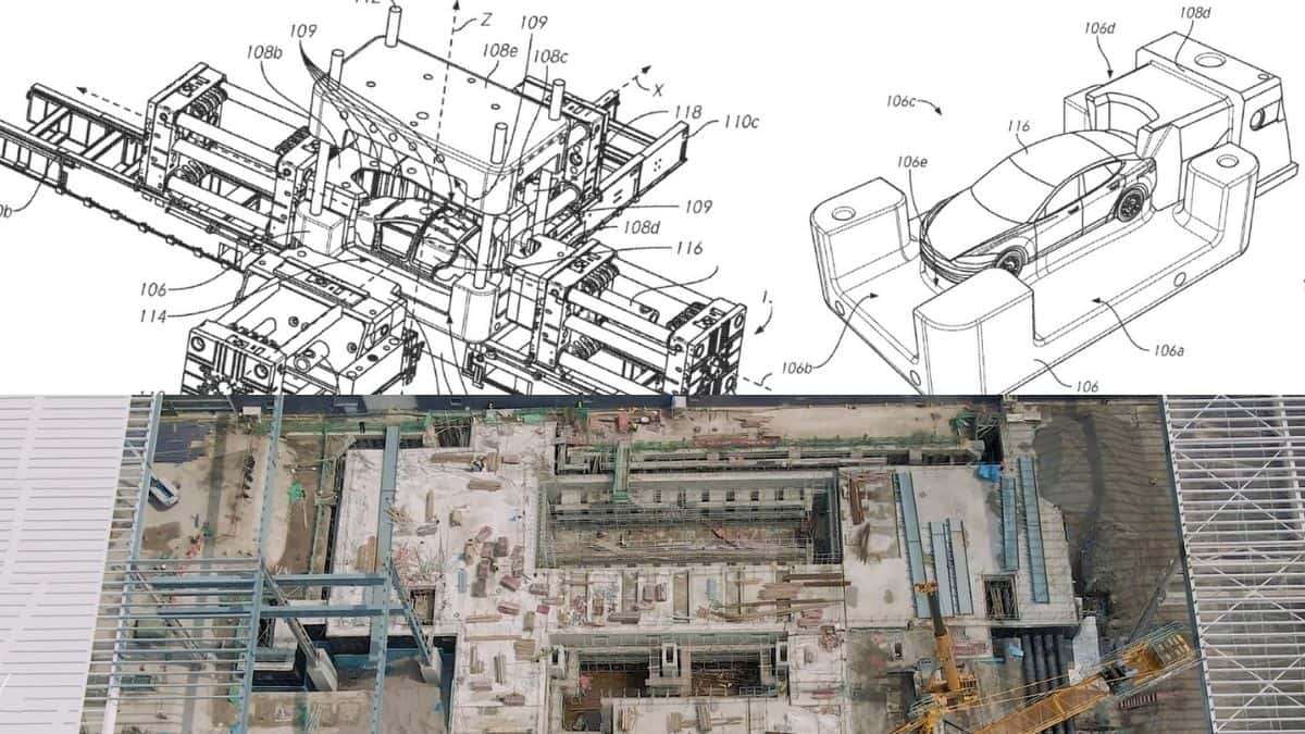 Tesla's Massive stamping or multi-casting foundation at Giga Shanghai