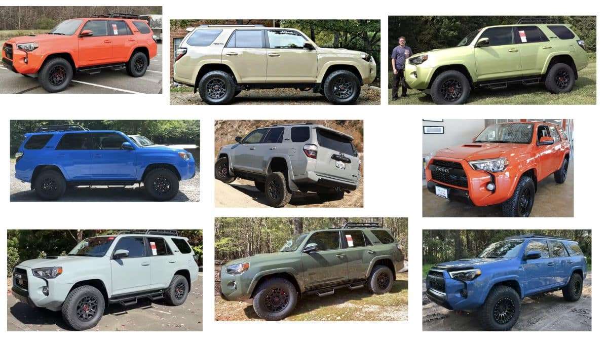 Toyota 4Runner TRD Pro Colors