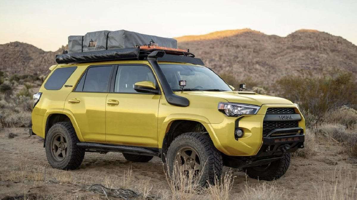 Toyota 4Runner TRD Pro yellow profile view