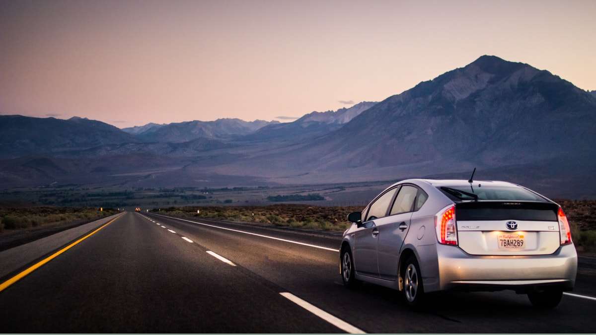 2013 third generation toyota Prius night drive