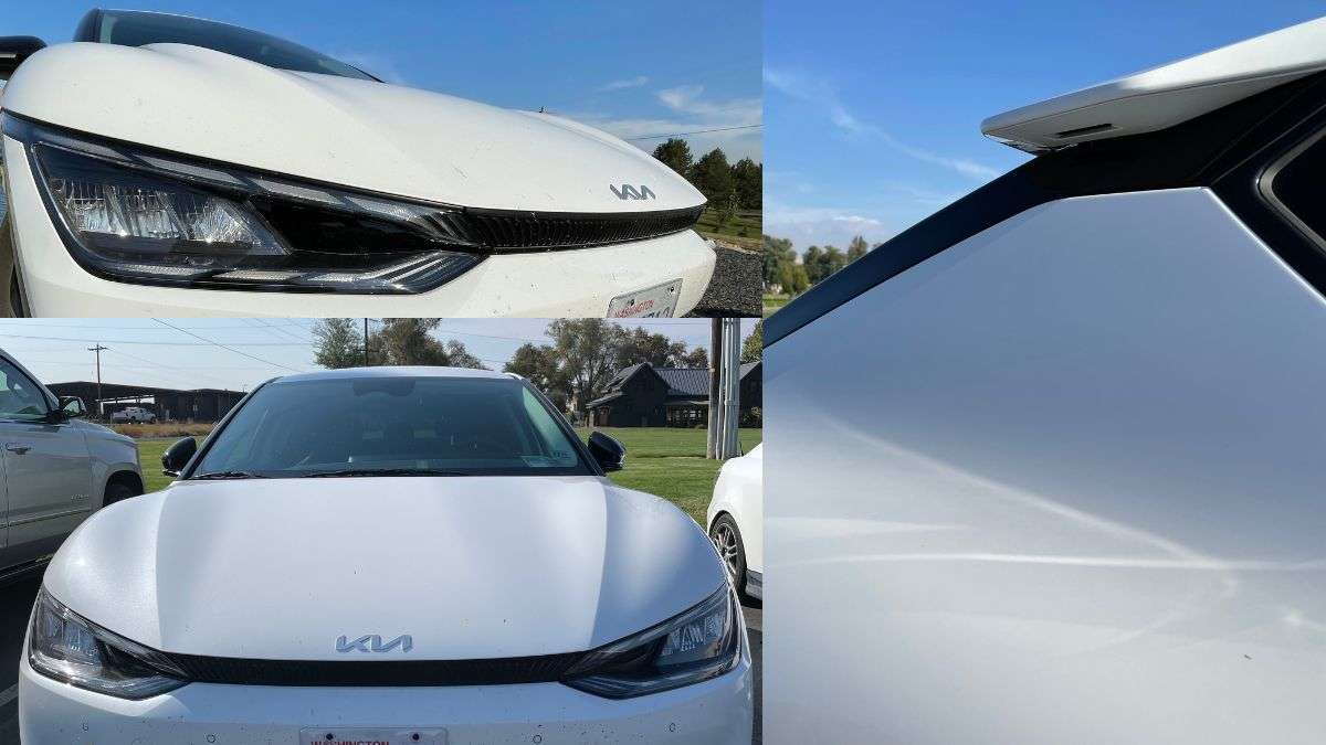 3 different views of the Kia EV6