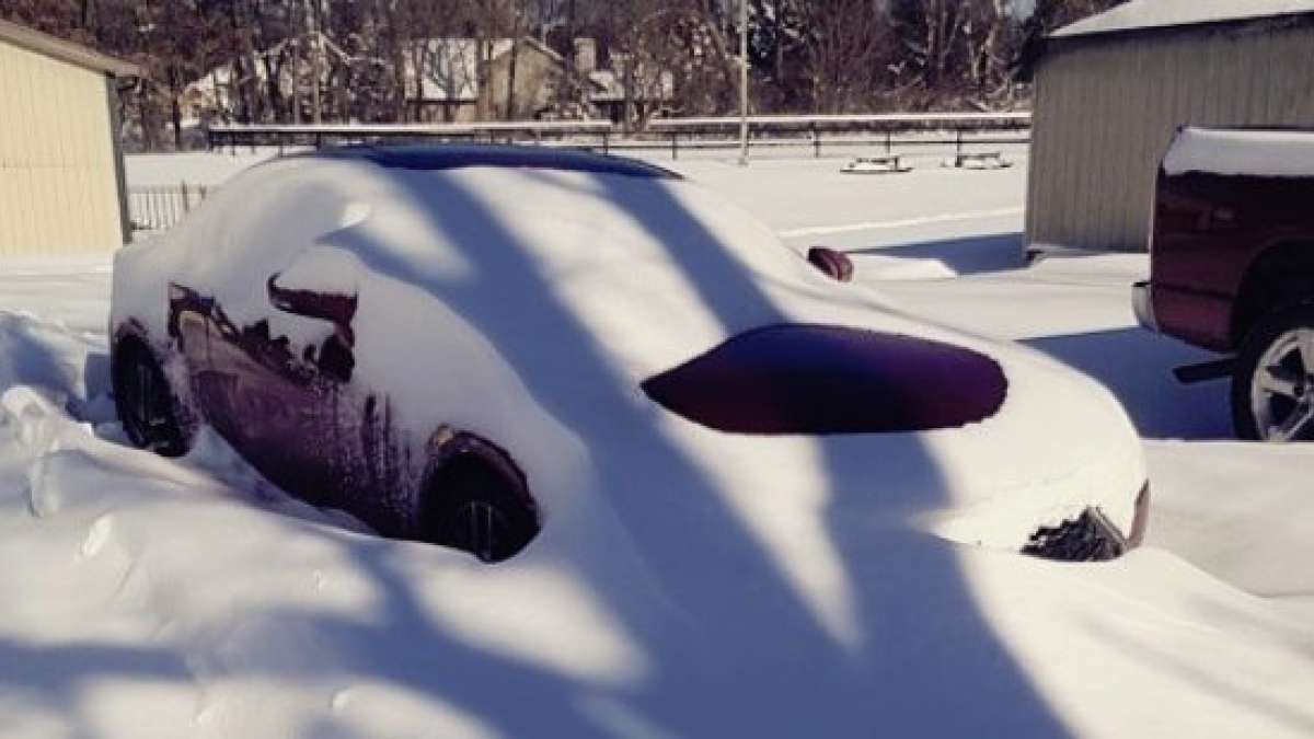 rc350 f sport buried in snow