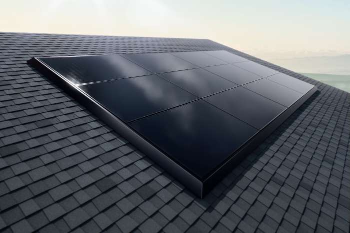 Tesla solar panels, courtesy of Tesla Inc.
