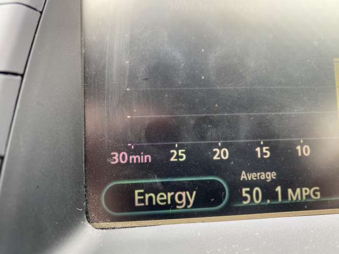 50.1 mpg 12 year old toyota prius 