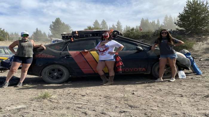 Toyota prius and friends of the Gambler 500 