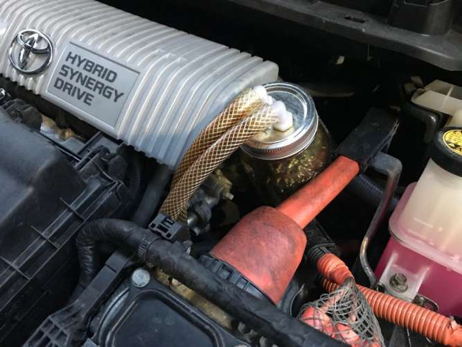 Toyota Prius With Catch Can 