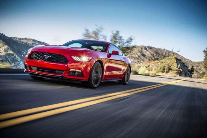2015 Ford Mustang red color
