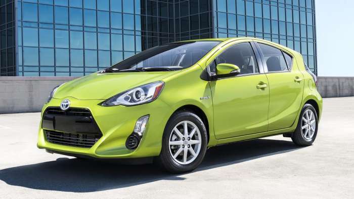 Toyota Prius C Green 2018 Discontinued
