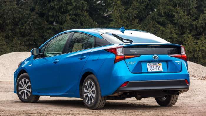 2019 Toyota Prius AWD Blue Rear