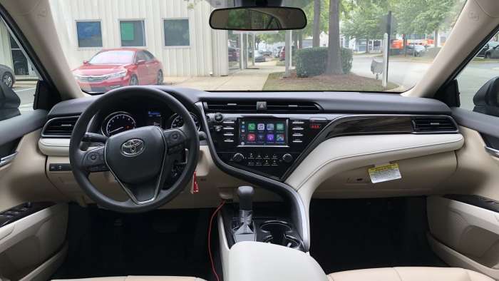 2019 Toyota Camry Macadamia Interior With Apple Carplay