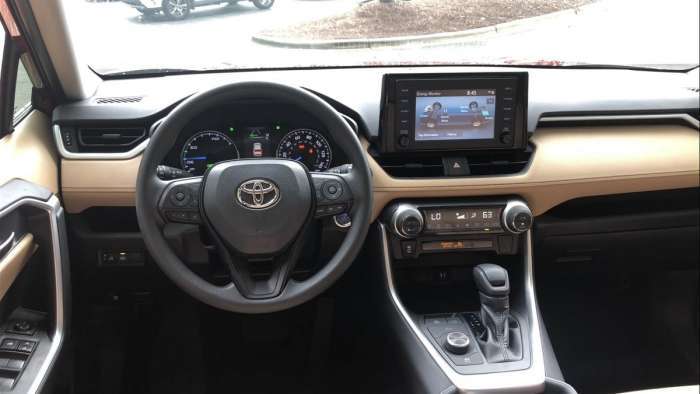 2019 Toyota RAV4 XLE Hybrid Nutmeg Interior