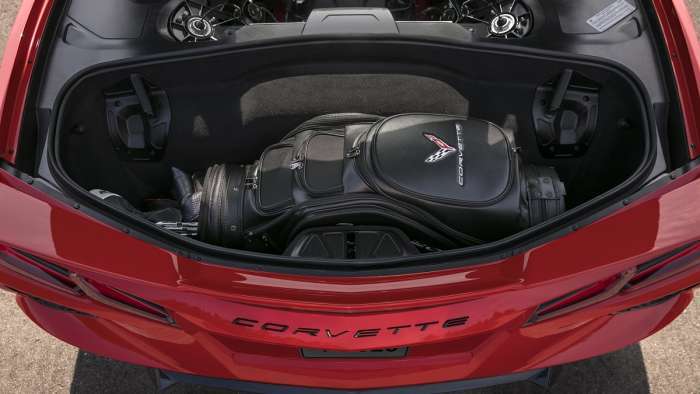 2020 Chevrolet Corvette Stingray trunk behind engine