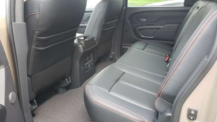 2021 Nissan Titan PRO-4X rear seat
