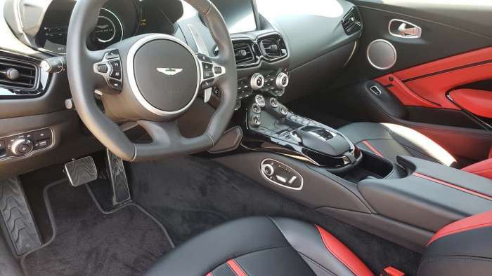 2020 Aston Martin Vantage front interior