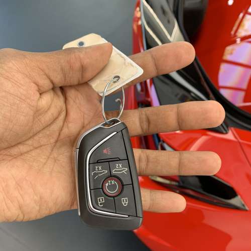 2020 red corvette keyfob
