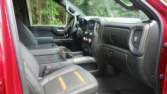 2020 GMC Sierra AT4 1500 front seat.
