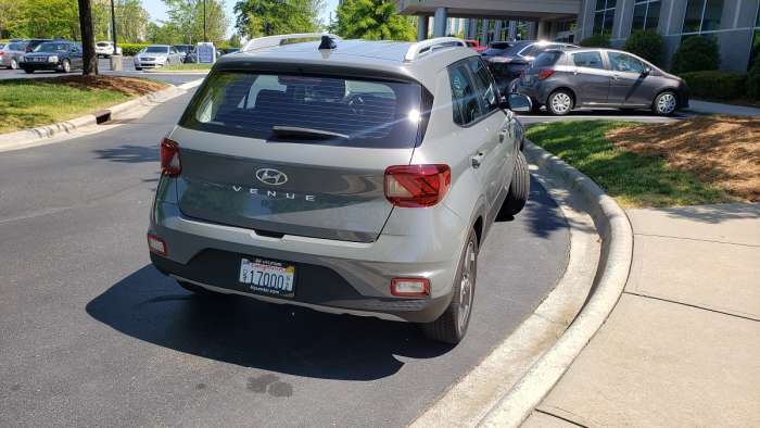 2020 Hyundai Venue rear view